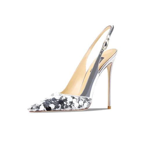 Suyymakk Высокие каблуки Ultrahigh Женские Серебряные