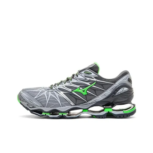 Mizuno Slip-resistant Abrasion-resistant Breathable Supportive Low-Top Marathon Running Shoes Men's Black Green Мицубиси Противоскользящий Устойчивый к истиранию Дышащий Поддерживающий Низкий Топ Марафон Беговые Кроссовки Мужские Черный Зеленый