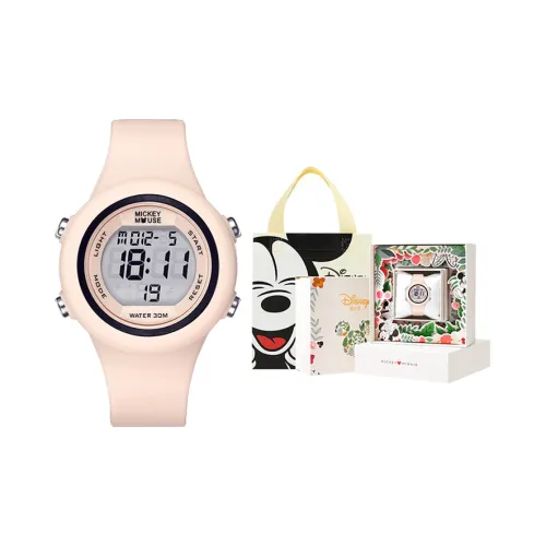 Disney YOUTH Collection Электронный Механизм Силиконовый Ремешок Часы Женские Белый Циферблат