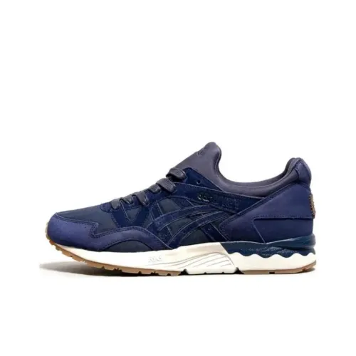 SNS x ASICS Gel Lyte 5 Амортизация Низкий Топ Беговые кроссовки Унисекс Темно-синий