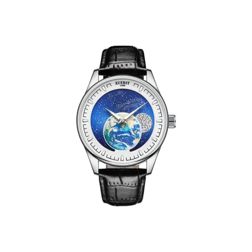 KUERST Автоматический Механический Механизм Мужские Часы 42 мм Синий