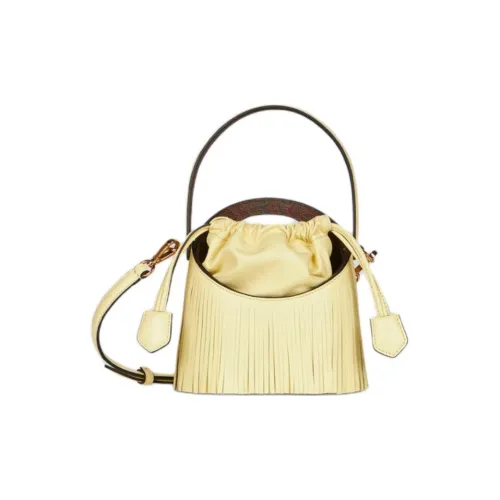 ETRO Кожа Сумка-ведро Сумка через плечо Сумка мини Женская Желтая