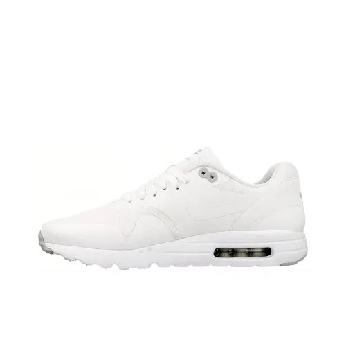 Nike Air Max 1 Abrasion Resistant Низкий Топ Беговые кроссовки Мужские Белые