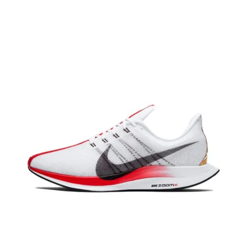 Nike Air Zoom Pegasus 35 Амортизация Износостойкий Низкий Топ Беговые кроссовки Унисекс Красный Белый