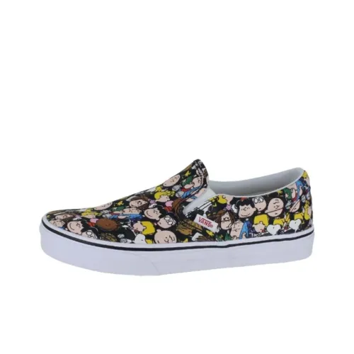 PEANUTS x Vans The Gang Classic Slip-On Low Top Canvas Shoes Unisex Black