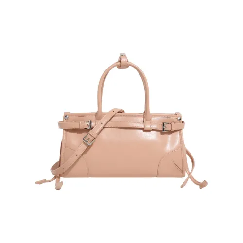 TTaG．baG Microfiber Leather One Shoulder Bag Женская Pink Milk Tea Silver Black Ecru