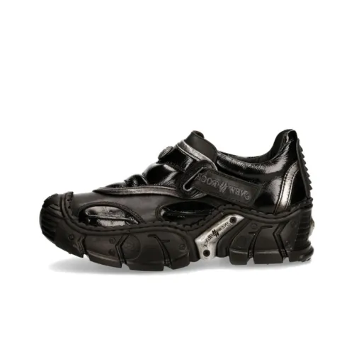 NEW ROCK массивные кроссовки Low Top черные унисекс