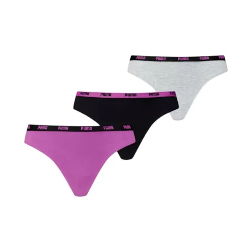 PUMA Женские STRING 3 шт Трусы Женские 3 шт Фиолетовый