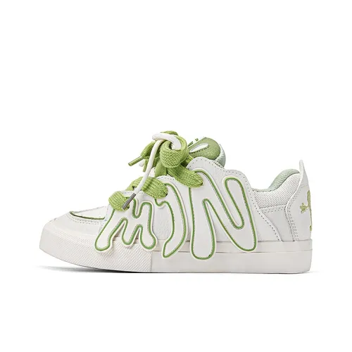 Miniso Низкие Кроссовки для скейтбординга Женские Авокадо Зеленый