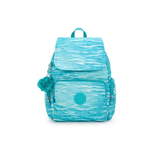 Kipling Переработанный полиэстер Рюкзак Маленький Женский Aqua Blue