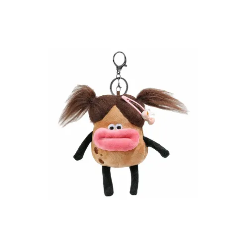 ZOCO Жареная Картофельная Волосатая Сестра Ugly Cute Cartoon Кукла Плюшевая Подвеска 10 см Рекомендуемый рост