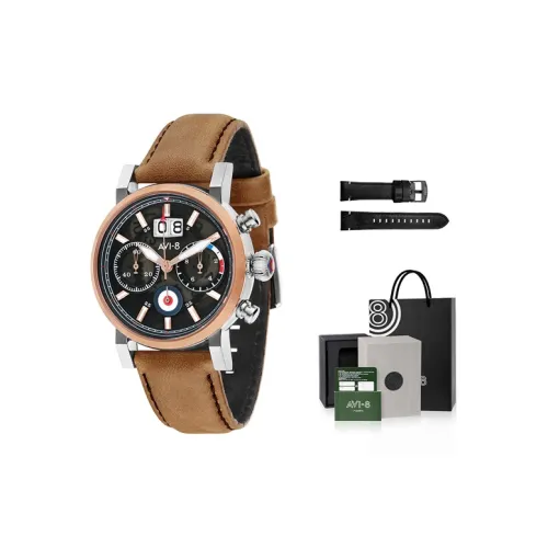 AVI 8 Кварцевый механизм Мужские часы HAWKER HURRICANE 42 мм Белые