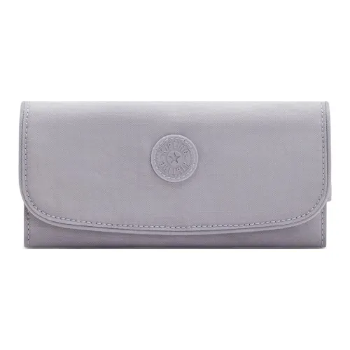 Kipling Переработанный полиамид Кошелек Большой Женские Мягкий Серый