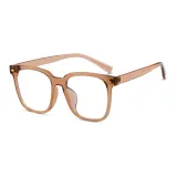 Белая прозрачная рамка для чая [Рамка TR90 - Линзы с блокировкой синего света]