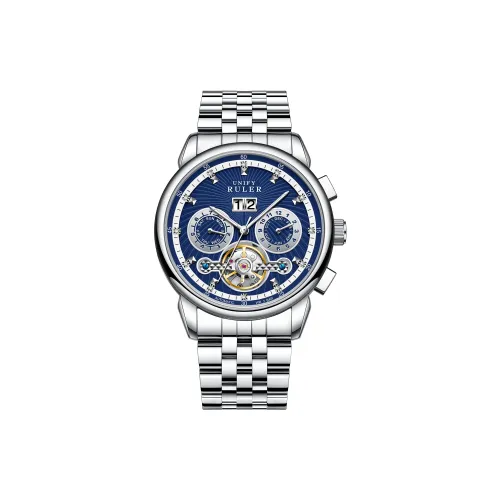 Respect The Time Механический механизм Металлический ремешок Часы Мужские часы Серебристый циферблат