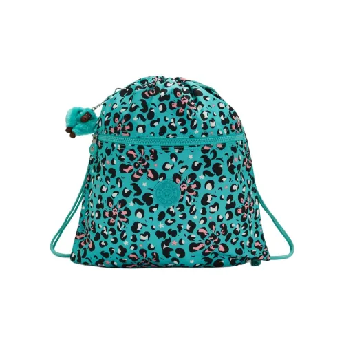 Kipling Полиэстер Рюкзак Средний Женский Леопардовый принт Цветочный дизайн
