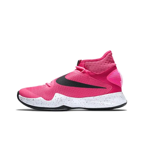 nike HyperRev 2016 Амортизаторы Slip-resistant Abrasion-resistant High Top Баскетбольные кроссовки Мужские Pink Black White
