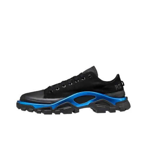 Raf Simons x Adidas New Runner New Runner Амортизация Износостойкий Низкий Топ Повседневная Обувь Унисекс Черный Синий