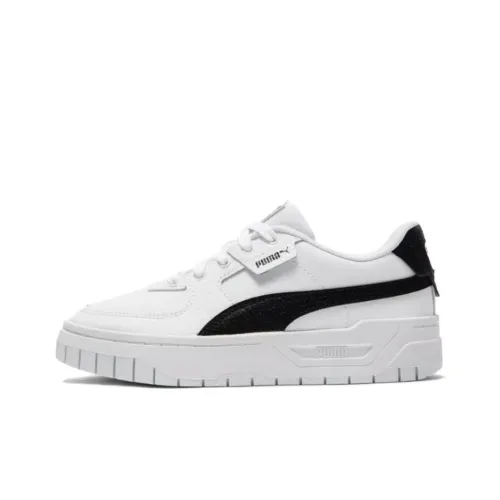 PUMA Cali Dream Износостойкие и Легкие Низкие Кроссовки для скейтбординга Женские Черно-белые