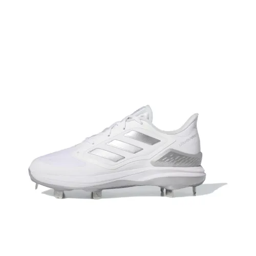 Adidas Purehustle 3 Slip-Resistant Abrasion-Resistant Low-Top Softball Shoes Unisex White Adidas Purehustle 3 Противоскользящие Аbrasion-Resistant Низкие Кеды Обувь для Бейсбола Унисекс Белый
