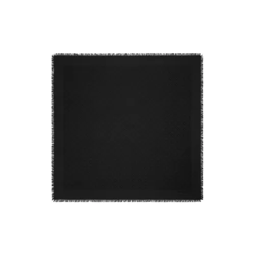 Tory Burch Шарфы из шелка с узором "Tutowy" Женские Черные