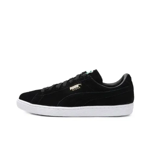PUMA Suede X Trapstar Balance Lightweight Устойчивый к истиранию Низкий Топ Скейтборд Кроссовки Мужские Черный Белый