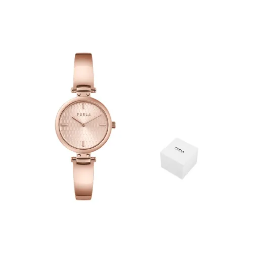 Furla Кварцевый механизм Женские часы 32 мм Розово-золотые