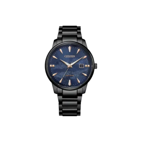 CITIZEN Eco Drive Series Светильник Кварцевый механизм Нержавеющая сталь Ремешок Часы Мужские Часы Синий циферблат