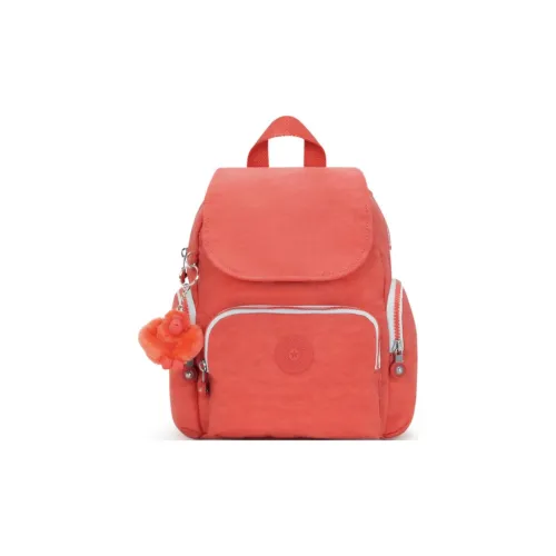Kipling Переработанный полиамид Рюкзак Мини Женский Коралловый