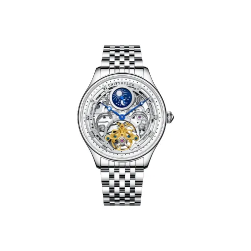 Respect The Time Механический механизм Металлический ремешок Часы Мужские часы Серебристый циферблат