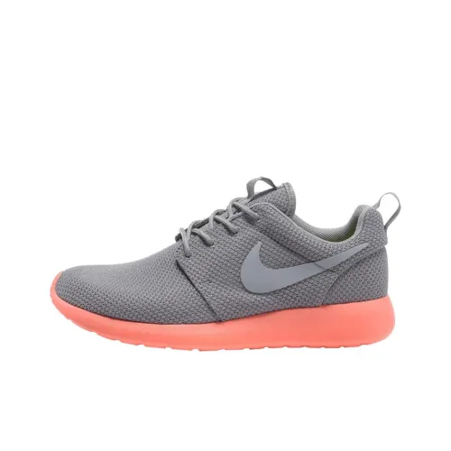 Nike Roshe Run Slip-Resistant Низкие Беговые Кроссовки Мужские Серые