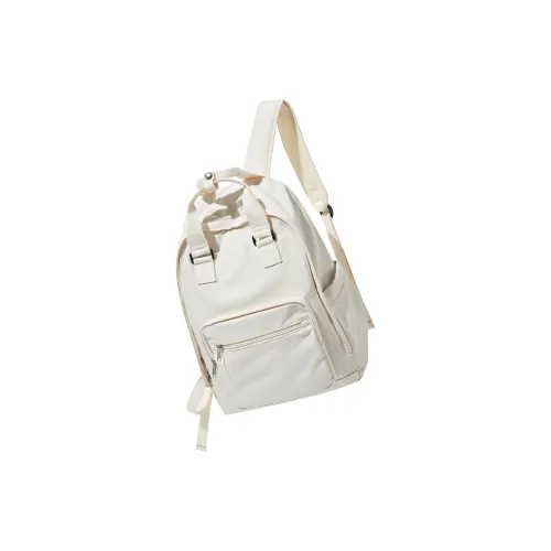 COOWOZ Ткань Рюкзак Студенческий Рюкзак Стандартный Унисекс Экрю Черный Красный Светло-фиолетовый