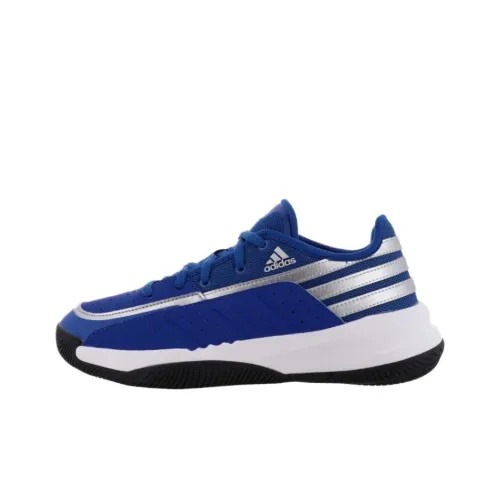 Adidas Front Court Устойчивые к истиранию низкие баскетбольные кроссовки для мужчин синие