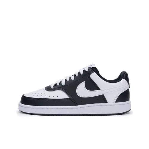 nike Court Vision Low Slip-Resistant Low Top Скейтборд Кроссовки Женские Panda Цветовая схема