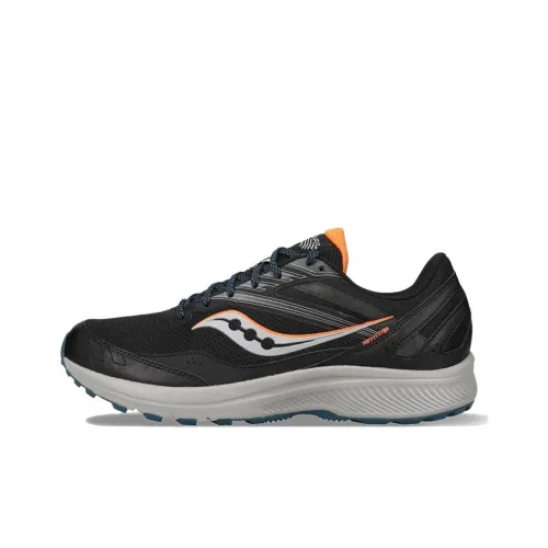 Saucony Амортизаторы Shock Slip-Resistant Abrasion-Resistant Легкие Низкие Кроссовки для Беговых Пути Мужские Черные Серые