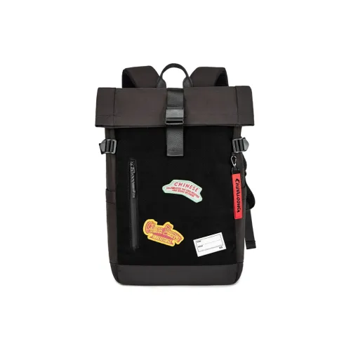 HLA Chinese Dragon Series Полиэстер Рюкзак Стандартный Унисекс Черный