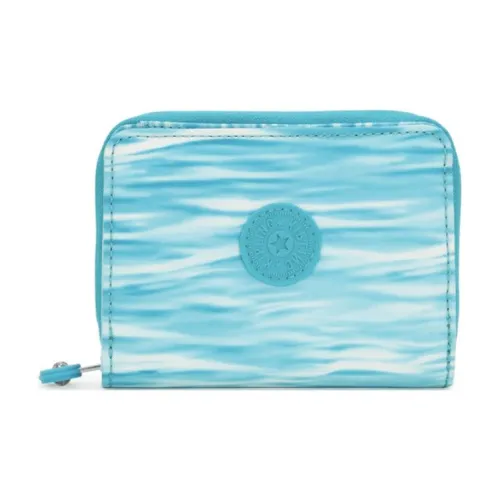 Kipling Переработанный полиэстер кошелек среднего размера женский аква-синий