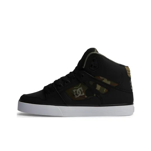 DC Shoes Slip-resistant High Top Skateboard Shoes Men's Black DC Shoes Противоскользящие высокие кеды для скейтбординга Мужские Черные