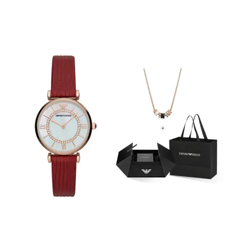 EMPORIO ARMANI Кварцевый механизм, женские часы Ferris Wheel Baby's Breath Series, 32 мм, белые