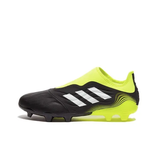 Adidas Copa Sense.3 FG Твердый Грунт Устойчивые к Износу Футбольные Бутсы Мужские Черные Желтые