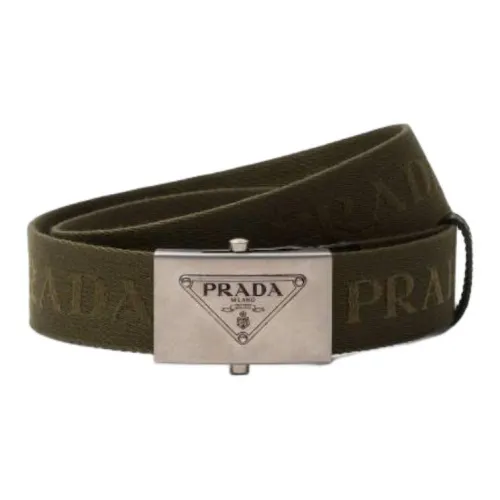 PRADA Cotton Leather Belts Men's