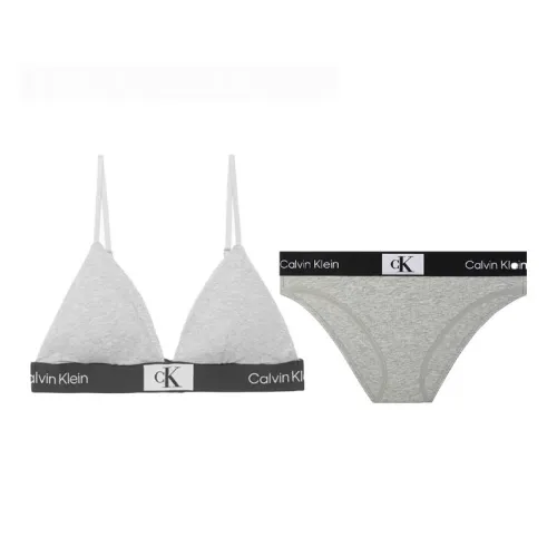 Calvin Klein Одежда Наборы Серое Женское нижнее белье Наборы
