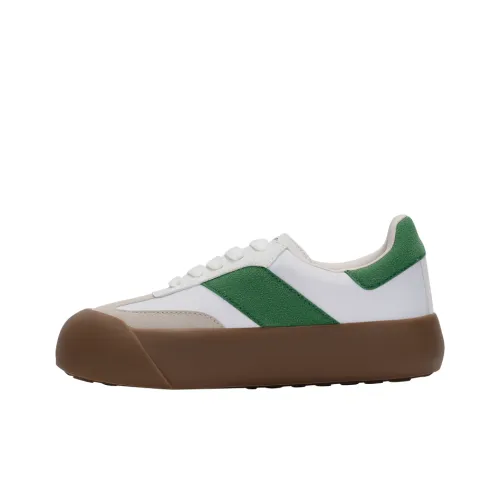 GOOD BAI DUM Помпомурин Платформа Обувь Увеличение Высоты Низкий Топ Повседневный Унисекс Белый Зеленый