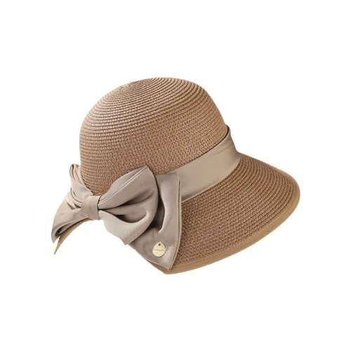 MITHAOL KUSC Соломенная плетеная шляпа с защитой от солнца женская