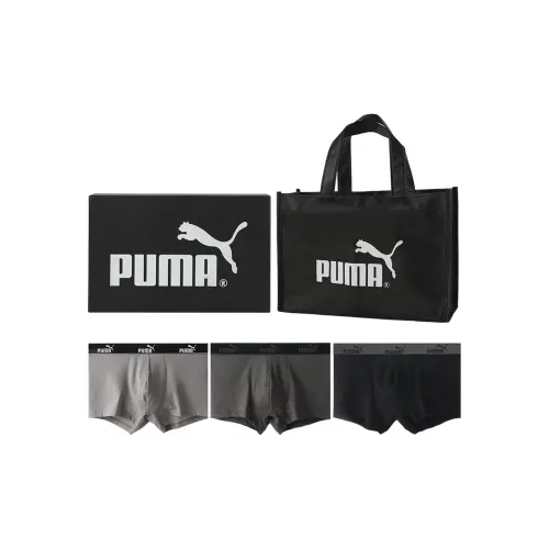 PUMA 3 упаковки Черный/Темно-серый/Светло-серый Мужские подарочные комплекты трусов