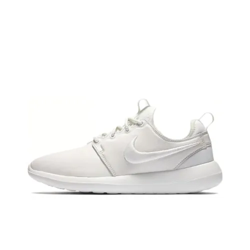 Nike Roshe Two Slip Resistant Abrasion Resistant Низкие Беговые кроссовки Женские Белые