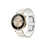 Один белый бисер с розово-золотой (серебряная пряжка)