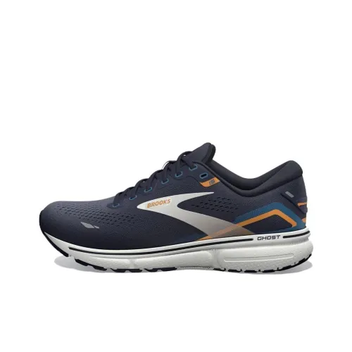 Brooks Ghost 15 Амортизация Износостойкий Низкий Топ Беговые кроссовки Мужские Синие