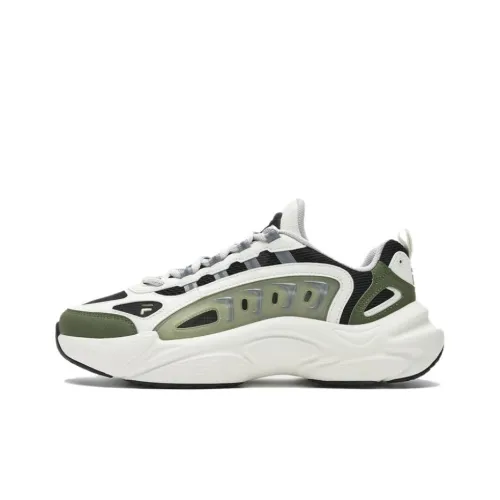 FILA FUSION SKY TRAIL DX Fishbone Head Низкий Топ Толстая Подошва Кроссовки Мужские Белые