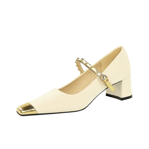 BIGTREE Грубый каблук Мэри Джейн Женские обувь